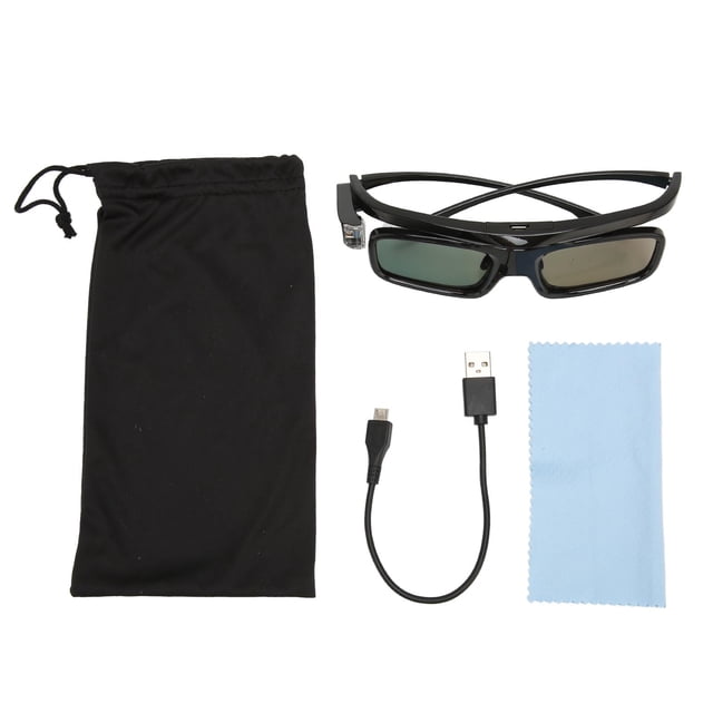 3D Glasses Professional 144 USB Rechargeable 3D Active Shutter Glasses for All DLP Link 3D Projectors