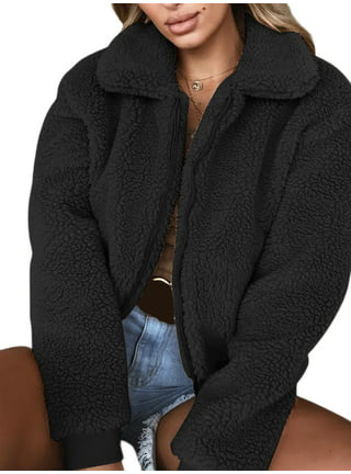  WomenS Fleece Jacket Fuzzy Cardigans For Women Fleece Hoodie Women  Fleece Sherpa Jacket Coatigan Jackets For Women Plus Size Black Apricot  Plaid Size XX-Large Size 20 Size 22
