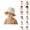 Beige, variant on Foldable Kids Sun Hat UV Protection Caps - Lightweight Portable Beach Hats For Boys Girls 1-16 Years, Adjustable Outdoor Sunhats For Summer Travel Camping & Daily Use