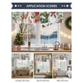 thumbnail image 6 of Christmas Xmas Valance Curtain for Windows Tree Snowman Deer Robin Bird Red Balls Curtain Valances Short Window Treatments Panels for Kitchen Bathroom Laundry Room Basement 60 x 14 Inch, 6 of 7