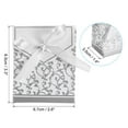 thumbnail image 2 of Unique Bargains Candy Boxes, 100 Pcs Wedding Gift Boxes Paper Box with Ribbon 3.3 x 2.6 Inch for Gift Wrap Wedding, Silver Tone, 2 of 5
