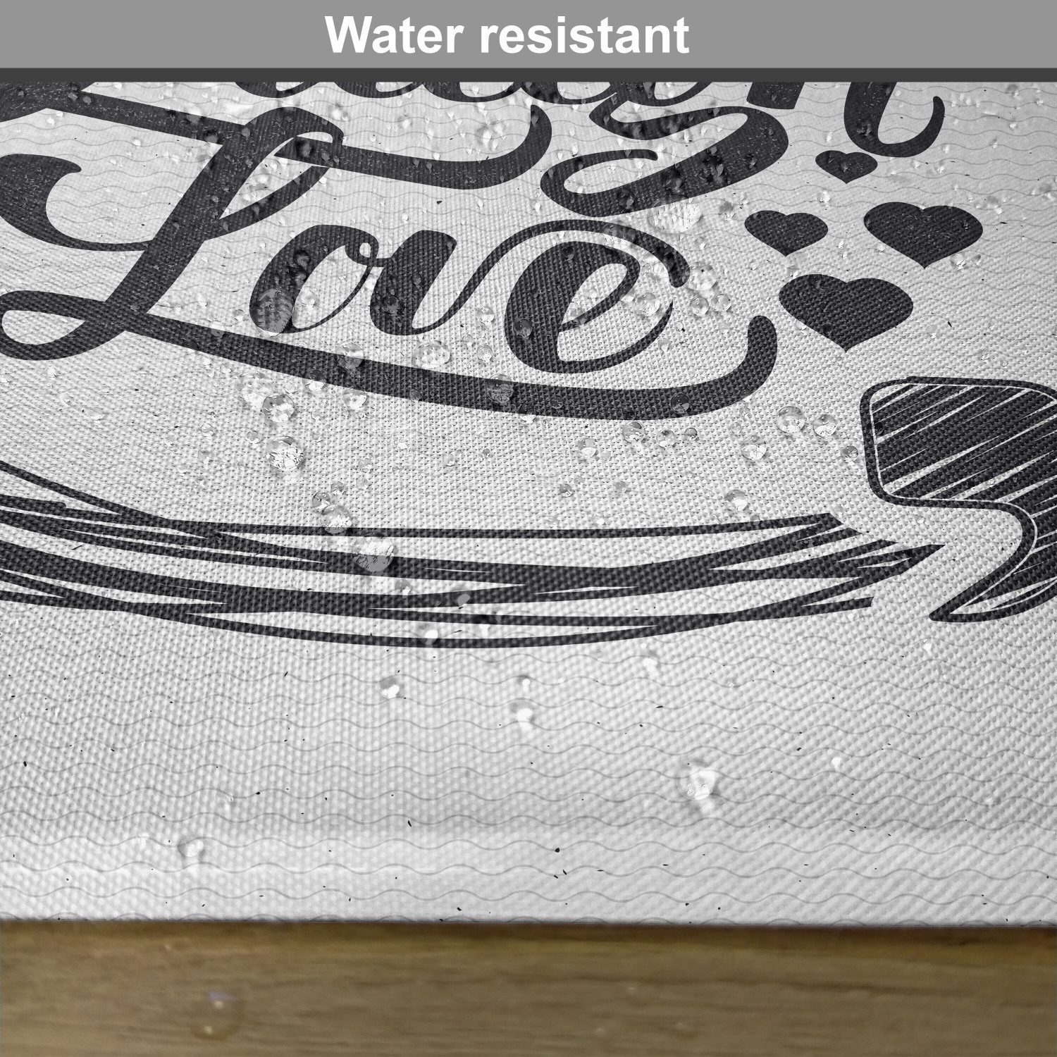 Ambesonne Live Laugh Love Place Mats Set of 4, Simplistic Inspir 並行輸入品 : Ambesonne Live Laugh Love Place Mats Set of 4