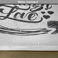 thumbnail image 6 of Ambesonne Live Laugh Love Place Mats Set of 4, Happy Lifestyle, Standard Size, Pearl and Dark Grey, 6 of 6