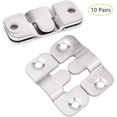 thumbnail image 1 of Picture Frame Hook, Furniture Connector Flush Mount Bracket, Wall Mounted Strong Metal Picture Hanger for Attaching Picture, Picture or Mirror (10 Pai, 1 of 5