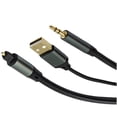 thumbnail image 3 of KSRplayer Convertidor de Audio Analógico a Digital – Cable Óptico AUX a SPDIF Toslink de 3.5mm, 6ft – Adaptador Unidireccional para Laptop, PC, Proyector, Consolas de Videojuegos a Barra de, 3 of 7