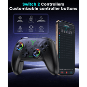 EUROA Switch 2 Pro Controller Compatible with Switch 2/Switch/Switch Lite/OLED, Turbo&Vibration