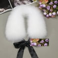 thumbnail image 3 of Jiibva Winter Women Faux Fur Collar Fasionable Multicolor Shawl Collar Warm Shawl Scarves for Outwear Coat, 3 of 4