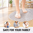 Bathtub Mat Non Slip 35x16 Inch Bubble Oval Bath Tub For Bathroomhine ...