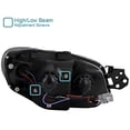 thumbnail image 4 of R8 Style DRL LED Light Strip Projector Headlight Head Lamp Replacement in Chrome Housing Clear Lens Made For And Compatible With 2006 - 2007 Subaru Impreza WRX STI 06 07, 4 of 9