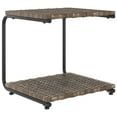 thumbnail image 5 of vidaXL 2-Person Garden Sun Bed with Cushions Poly Rattan Brown, 5 of 5