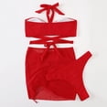 thumbnail image 5 of MSJUHEG Coverup for Women Short Skirt,Swimsuit Scarf,Wrap Skirt,Bathing Suit Wrap Skirt,Swimsuit Coverup for Women,Bathing Suit Wrap,Sarong Cover Up Red S, 5 of 6