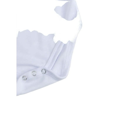 

Casual Round Neck Tee Short Sleeve White Baby Bodysuits (Baby s)