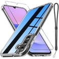 thumbnail image 1 of KOMI Compatible with Samsung Galaxy A15 5G Case with Screen Protector+Camera Lens Protector,Heavy Duty Full Body Phone Cover Built in Metal Ring Holder Kickstand,2024 Clear, 1 of 5