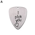 thumbnail image 2 of 2020 1Pcs Guitar Pick Plectrum Titanium Steel Engraved Gift HOT Letters B8B3, 2 of 6