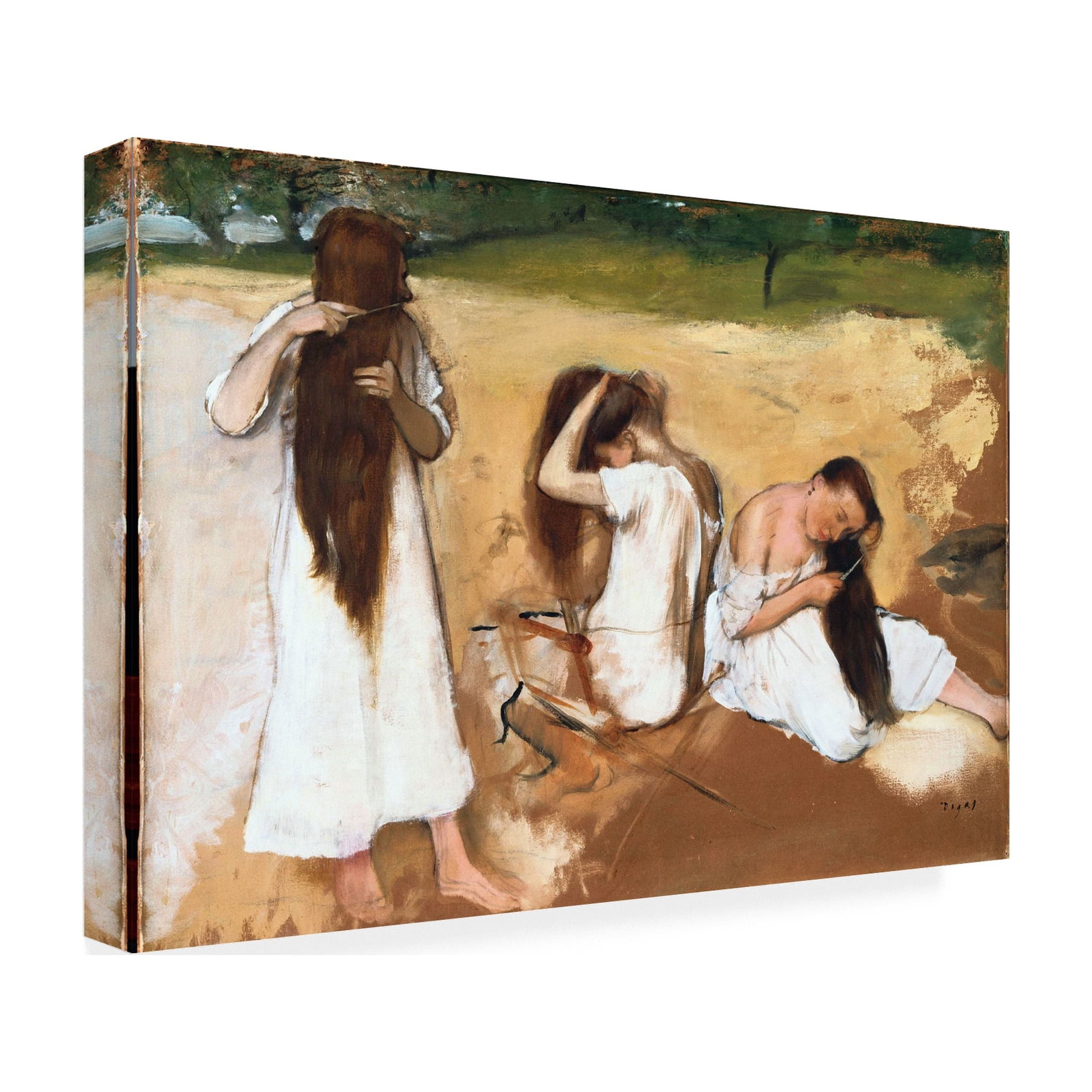 Degas 'Women Combing Their Hair' Canvas Art