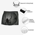 thumbnail image 6 of Balery Black Spiders Men's Boxer Briefs, Soft and Breathable Cotton Underwear with nylon Waistband-Small, 6 of 9