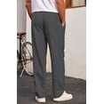 thumbnail image 5 of COOFANDY Men's Casual Pleated Chino Pants Elastic Waist Drawstring Lightweight Pants with Pockets, 5 of 6