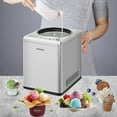 thumbnail image 6 of Homtone Ice Cream Maker, 2.64 Quart, Compressor, Makes Ice Cream, Gelato, Sorbet, 6 of 10