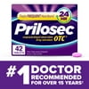 Prilosec OTC Heartburn Relief, Omeprazole over-the-Counter Medicine, Acid Reducer Tablets, 42 Ct