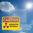 thumbnail image 6 of Radioactive Materials OSHA Caution Radiation Rigid Plastic Sign 24 Inch x 18 Inch - 10 Pack, 6 of 8