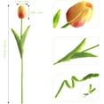 thumbnail image 5 of White Artificial Flowers 10 pcs Faux Tulips PU Real Touch Fake Flowers for Home Office Wedding Decor Arrangement Bouquet Faux Flowers for Decoration, 5 of 5