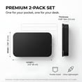 thumbnail image 5 of XIRQI 2Pack Dental Floss Portable Case,Dental Floss Dispenser,Storage 24 Picks Adult Floss in Box,Refillable Glide Floss,Portable Travel Floss Box(Black), 5 of 12