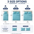 thumbnail image 3 of Lightweight Embossed Quilt Set with Pillowcases, Ultra‑Soft Textured Quilt, 3 of 3