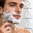 thumbnail image 4 of Safety Razor for Men & Women - Double Edge Single Blade Razor with 10 Blades, Reusable One Blade Razor for Close Shave (Mens & Womens Razor, Eco-Friendly), 4 of 8