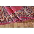 thumbnail image 3 of Faded Oriental Distressed Modern Vintage Design Persian Area Rug Cherry/Navy Blue/Yellow/Gary, 3 of 5