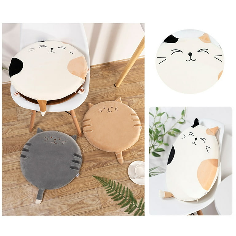 Round Cushion Mat Knitted Cotton Chair Cushion Memory Foam - Temu