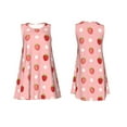 thumbnail image 7 of Naloa Strawberries Print Women's Summer Spring Casual Beach Sundress,Vacation Sleeveless Tank Crewneck Loose Dresses, 7 of 7