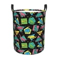 thumbnail image 6 of Lsque Geometric Dinosaur pattern Laundry Hamper Basket, Tall Woven Rope Hamper Basket for Clothes, Lightweight Storage Basket, Collapsible Waterproof-Small, 6 of 8