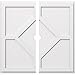 thumbnail image 3 of Ekena Millwork CMP30EY2-02000 30 Po. OD x 2 Po. ID Carré Embry Grade Architectural PVC Médaillon de Plafond Contemporain - 2 Pcs, 3 of 3