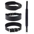 thumbnail image 3 of Width 5cm Durable Large Dog Collar Microfiber Leather Pet Neck Strap Fish Shape Collar for Medium Big Dogs Pitbull Bulldog L-3XL ShopWise Round, 3 of 11