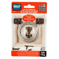 HangZ 34055 30lb Canvas Easy Tie 1 Hole D ring Kit