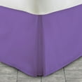 thumbnail image 2 of The Great American Store Bedding Easy on/Easy off 18-Inch Extra Drop Length 1800 Series Double Brushed 100% Microfiber Pleated Bed Skirt - Twin XL (Solid, Purple), 2 of 3
