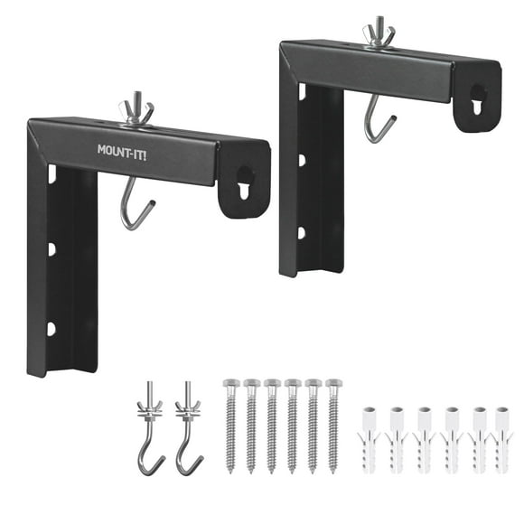 Soporte de pared para pantalla de proyector, soportes en L, Mount-It! 1 par