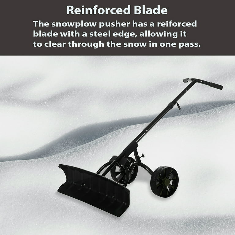 VEVOR Snow Roof Rake, 30ft Reach Aluminium Roof Shovel with Slide Cloth,  Premium 19 Blade Snow