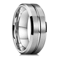 thumbnail image 1 of Simple 8mm Rainbow Color Stainless Steel Rings For Men Women Colorful Matte Brushed Men Rings Wedding Band Jewelry Drop Shipping StyleF 6, 1 of 5