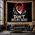 thumbnail image 6 of Don'T Hex Heart with Vertical Pale Elegant Hands, Spooky Gothic for Gothic Decor Fans, Dark Art Decor, Halloween Gift, Tapestry Wall Hanging for Bedroom and Dorm, 6 of 7