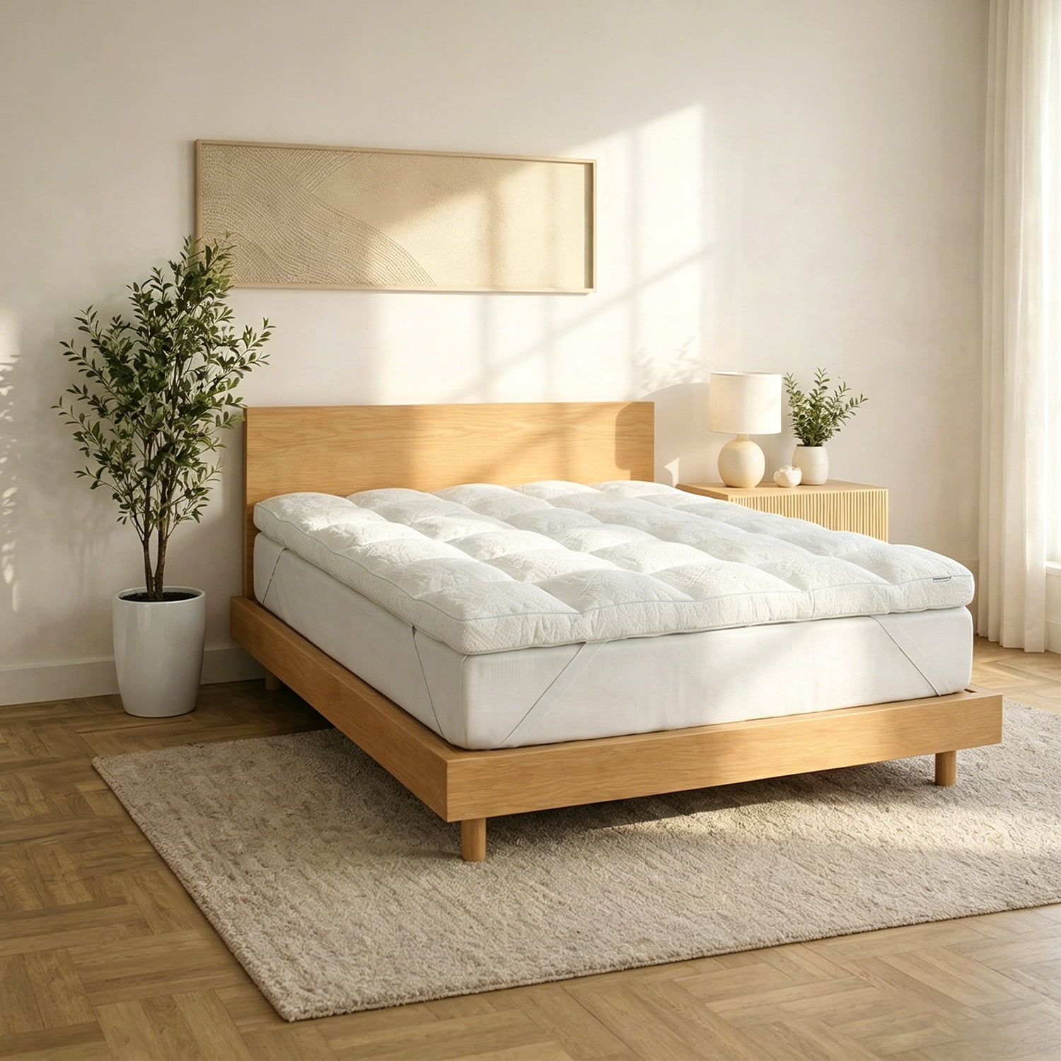 AW Ultimate Support Mattress Topper, Cal King 72 in x 84 in