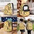 thumbnail image 3 of Kuiaobaty Pineapples Floral Print Backpack Set with Lunch Bag for Kids 17 Inch Backpack and Pencil Case with Zipper Reusable Insulated Lunch Box and Pencil Pouch for School Camping, 3 of 7
