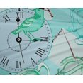 thumbnail image 5 of oneOone Polyester Lycra Aqua Blue Fabric Nostalgia Sewing Craft Projects Fabric Prints By Yard 56 Inch Wide, 5 of 5