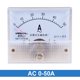 thumbnail image 2 of AC 0-50A Manómetro Medidor de corriente amperios Amperímetro de Panel analógico 85L1 2.5 Unique Bargains, 2 of 5