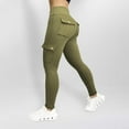thumbnail image 4 of Henpk Leggings Yoga Plus Size Deals Clearance Under 10 Fashion High Waist High Elasticity Yoga Pants With Pockets, Workout Running Yoga Leggings For Women Green XXXL, 4 of 5