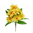 thumbnail image 2 of PPKVUFD 1Pcs Artificial Lotus Flower Decor, 16.5inch 12 Head Lotus Flower‌, Outdoor Pond Plants, Silk Artificial Flower Lotus, Household Living Room and Dining Table Decoration, 2 of 9