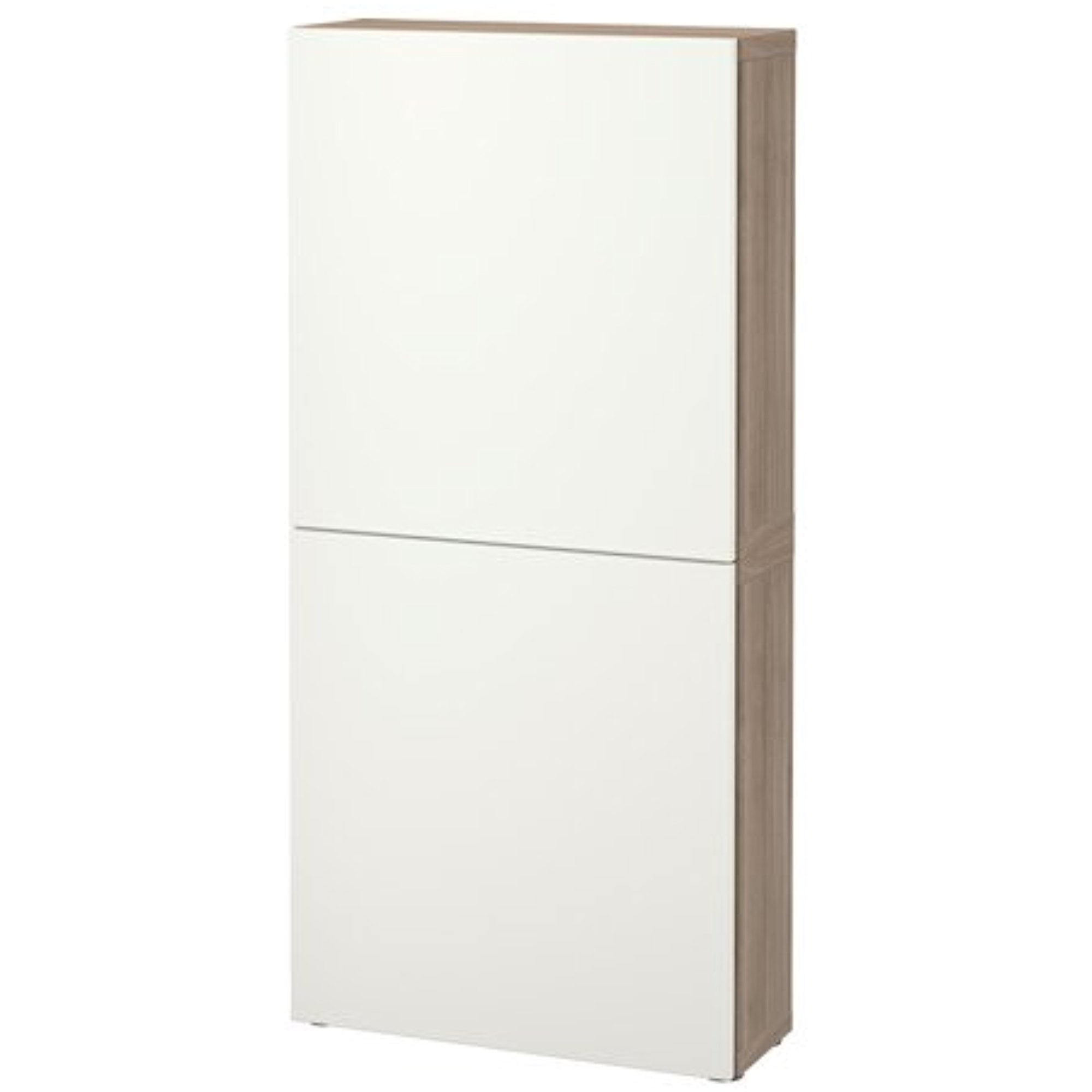 Ikea Wall Cabinet With 2 Doors Walnut Effect Light Gray Lappviken White 14382 172329 42