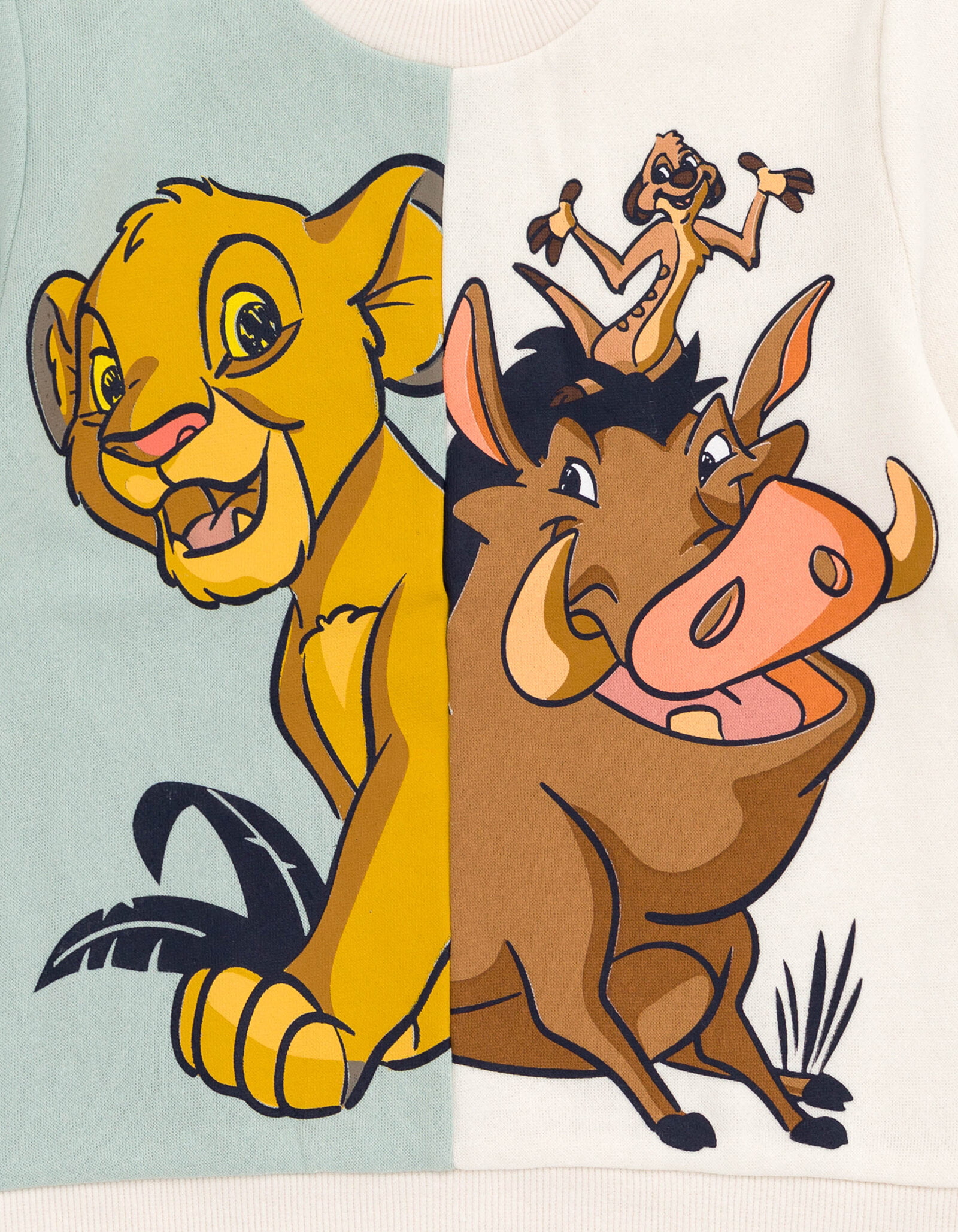 Boys Timon Sweatshirt King Simba Disney 10-12 Pumbaa Big Lion