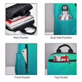 thumbnail image 3 of Fotbe Green Turquoise Teal Mochila Ligera para Hombres y Mujeres - Duradera y Resistente al Agua, Ideal para Escuela, Trabajo, Viajes y Uso Diario, 3 of 7