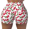 thumbnail image 2 of Lsque Cherry_1 Pattern High Waisted Biker Shorts for Women-Tummy Control Fitness Athletic Workout Running Yoga Gym Shorts,Moisture-Wicking-Medium, 2 of 9